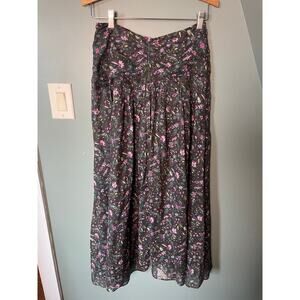 Isabel Marant Etoile Maxie Boho Prairie Skirt. Ruched Pinched Top. Size 38/6.EUC